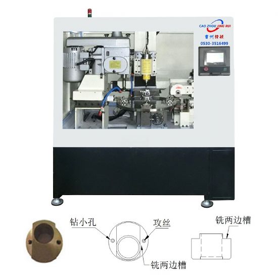 點擊查看詳細信息<br>標題：JZ-15.3數(shù)控鎖頭銑兩邊,、鉆小孔、攻絲機（三頭） 閱讀次數(shù)：3480